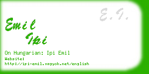 emil ipi business card